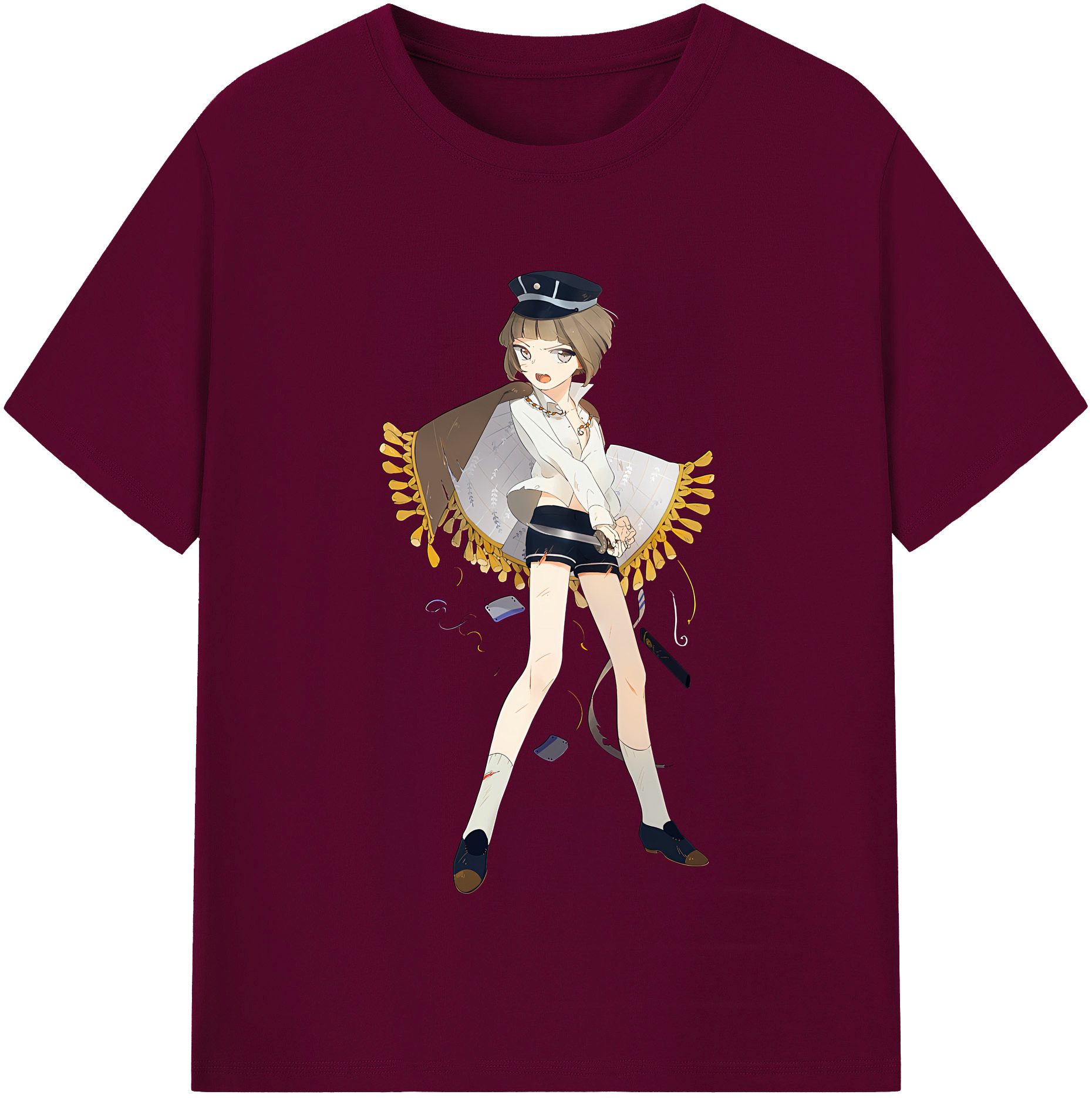 （画像用） 刀剣乱舞 Touken Ranbu レディースカジュアルプリントTシャツ（綿100％）